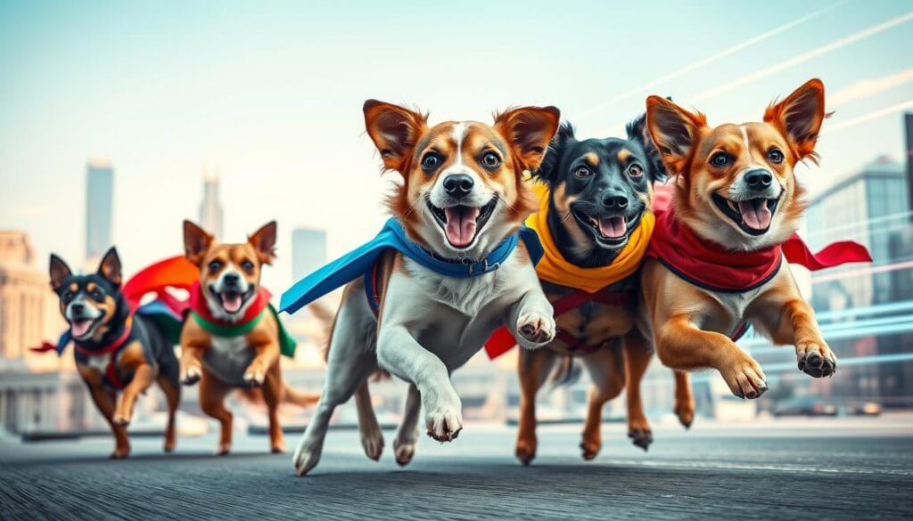 Superhero-inspired speed names for dogs