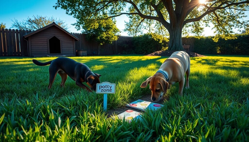 adult dog potty training